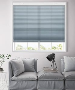 Rèm tổ ong lắp cửa kính phòng khách