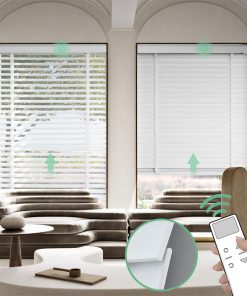 Rèm tự động  gỗ điều khiển từ xa