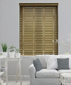 Rèm gỗ sồi tự nhiên cho phòng khách căn hộ